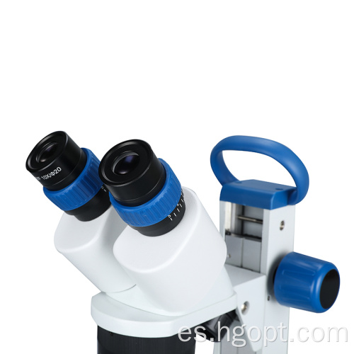 Microscopio estéreo binocular WF10x/20 mm con cabeza giratoria